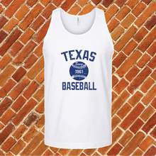 Load image into Gallery viewer, Texas Baseball Unisex Tank Top