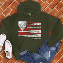 Load image into Gallery viewer, Los Angeles Baseball Flag Hoodie