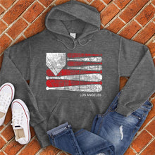 Load image into Gallery viewer, Los Angeles Baseball Flag Hoodie