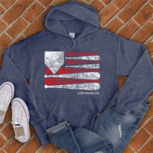 Load image into Gallery viewer, Los Angeles Baseball Flag Hoodie