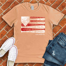 Load image into Gallery viewer, Los Angeles Baseball Flag Tee
