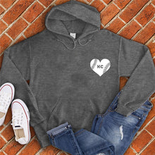 Load image into Gallery viewer, KC Baseball Pocket Heart Hoodie