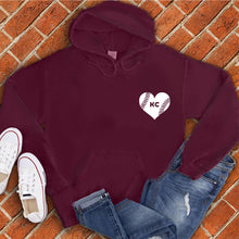 Load image into Gallery viewer, KC Baseball Pocket Heart Hoodie
