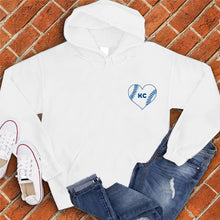 Load image into Gallery viewer, KC Baseball Pocket Heart Hoodie