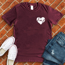 Load image into Gallery viewer, KC Baseball Pocket Heart Tee