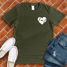 Load image into Gallery viewer, KC Baseball Pocket Heart Tee