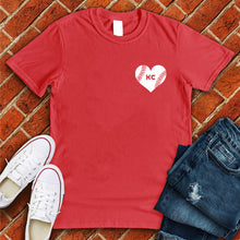 Load image into Gallery viewer, KC Baseball Pocket Heart Tee