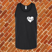 Load image into Gallery viewer, KC Baseball Pocket Heart Unisex Tank Top