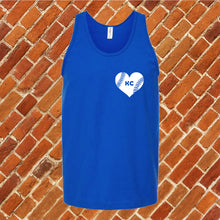 Load image into Gallery viewer, KC Baseball Pocket Heart Unisex Tank Top