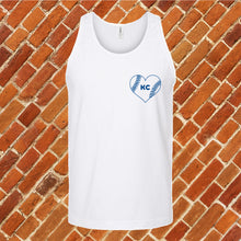 Load image into Gallery viewer, KC Baseball Pocket Heart Unisex Tank Top