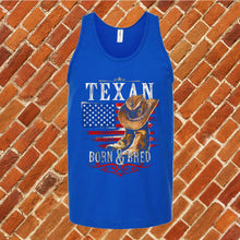 Load image into Gallery viewer, Texan Born & Bred Unisex Tank Top
