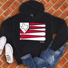 Load image into Gallery viewer, Texas Baseball Flag Hoodie