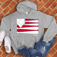 Load image into Gallery viewer, Texas Baseball Flag Hoodie