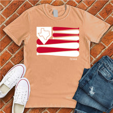 Load image into Gallery viewer, Texas Baseball Flag Tee