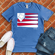 Load image into Gallery viewer, Texas Baseball Flag Tee