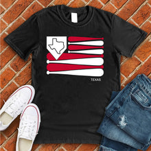 Load image into Gallery viewer, Texas Baseball Flag Tee