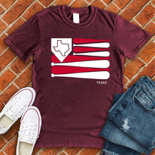 Load image into Gallery viewer, Texas Baseball Flag Tee