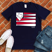 Load image into Gallery viewer, Texas Baseball Flag Tee
