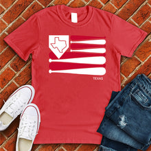 Load image into Gallery viewer, Texas Baseball Flag Tee