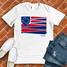 Load image into Gallery viewer, Texas Baseball Flag Tee