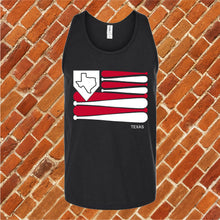 Load image into Gallery viewer, Texas Baseball Flag Unisex Tank Top