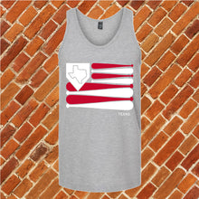 Load image into Gallery viewer, Texas Baseball Flag Unisex Tank Top