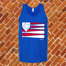 Load image into Gallery viewer, Texas Baseball Flag Unisex Tank Top
