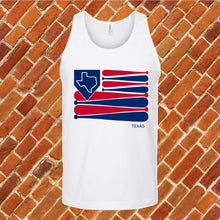 Load image into Gallery viewer, Texas Baseball Flag Unisex Tank Top