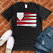 Load image into Gallery viewer, Arizona Baseball Flag Tee