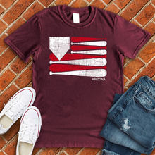 Load image into Gallery viewer, Arizona Baseball Flag Tee