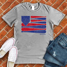 Load image into Gallery viewer, Arizona Baseball Flag Tee