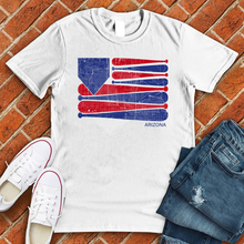 Load image into Gallery viewer, Arizona Baseball Flag Tee