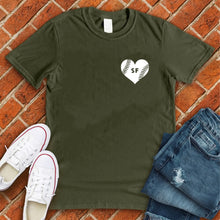 Load image into Gallery viewer, SF Baseball Pocket Heart Tee