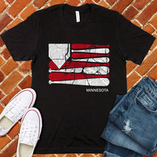 Load image into Gallery viewer, Minnesota Baseball Flag Tee