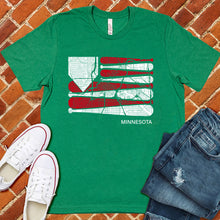 Load image into Gallery viewer, Minnesota Baseball Flag Tee