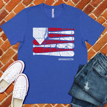 Load image into Gallery viewer, Minnesota Baseball Flag Tee