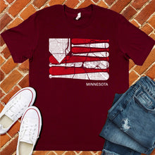 Load image into Gallery viewer, Minnesota Baseball Flag Tee