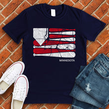 Load image into Gallery viewer, Minnesota Baseball Flag Tee