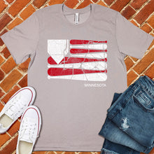 Load image into Gallery viewer, Minnesota Baseball Flag Tee