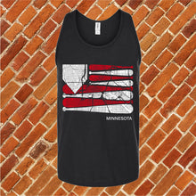Load image into Gallery viewer, Minnesota Baseball Flag Unisex Tank Top