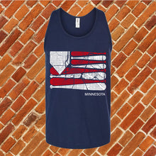 Load image into Gallery viewer, Minnesota Baseball Flag Unisex Tank Top