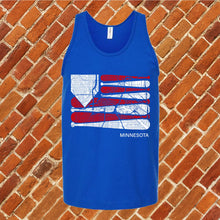 Load image into Gallery viewer, Minnesota Baseball Flag Unisex Tank Top