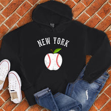 Load image into Gallery viewer, New York White Apple Baseball Hoodie