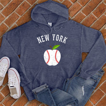 Load image into Gallery viewer, New York White Apple Baseball Hoodie
