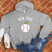 Load image into Gallery viewer, New York White Apple Baseball Hoodie