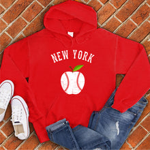 Load image into Gallery viewer, New York White Apple Baseball Hoodie