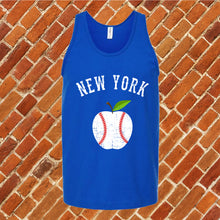 Load image into Gallery viewer, New York White Apple Baseball Unisex Tank Top