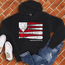 Load image into Gallery viewer, Washington DC Baseball Flag Hoodie