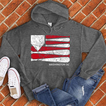Load image into Gallery viewer, Washington DC Baseball Flag Hoodie