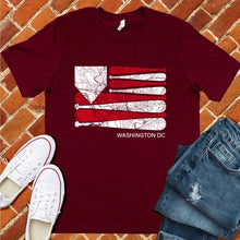Load image into Gallery viewer, Washington DC Baseball Flag Tee
